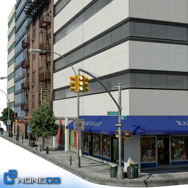 3d model new york city block - NYC Block Set 2... by NONECG